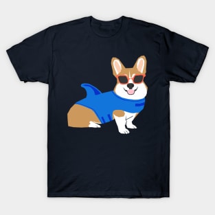 Shark Corgi T-Shirt